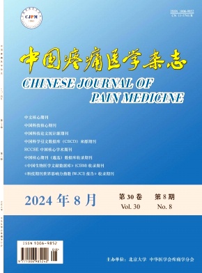 中国疼痛医学杂志封面